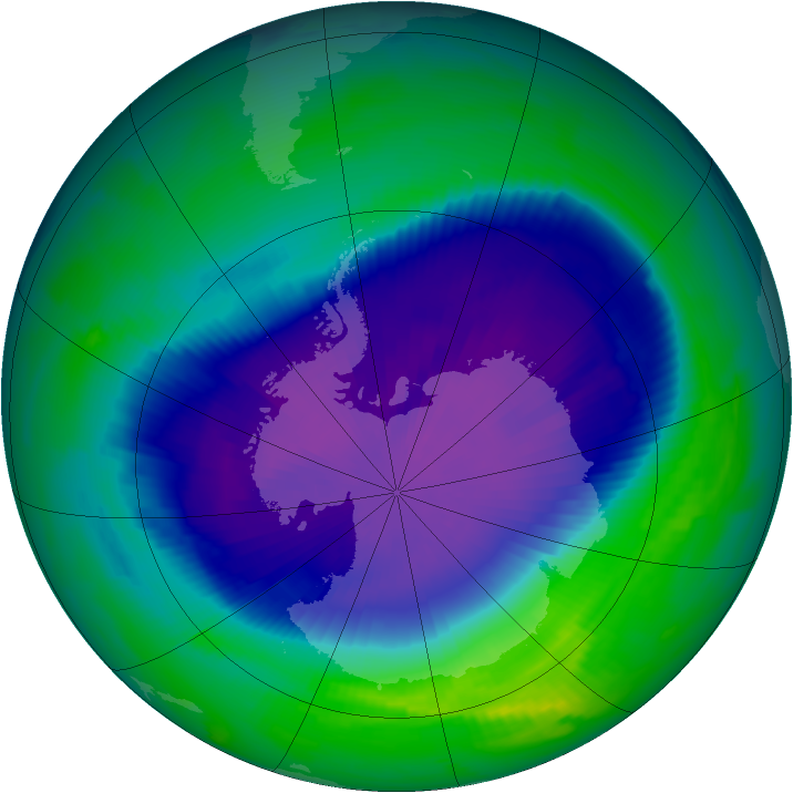 Ozone Map 1997-09-29